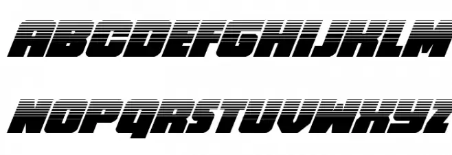 Hammer Scout Halftone Italic Schriftart Groß