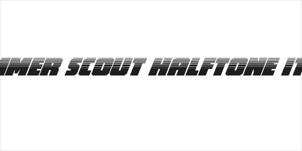 Hammer Scout Halftone Italic Logo