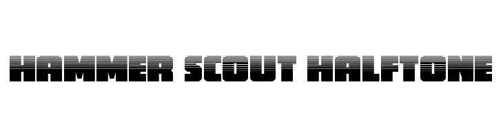 Hammer Scout Halftone  नि: शुल्क फ़ॉन्ट्स डाउनलोड