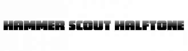 Hammer Scout Halftone  Descarca Fonturi Gratis