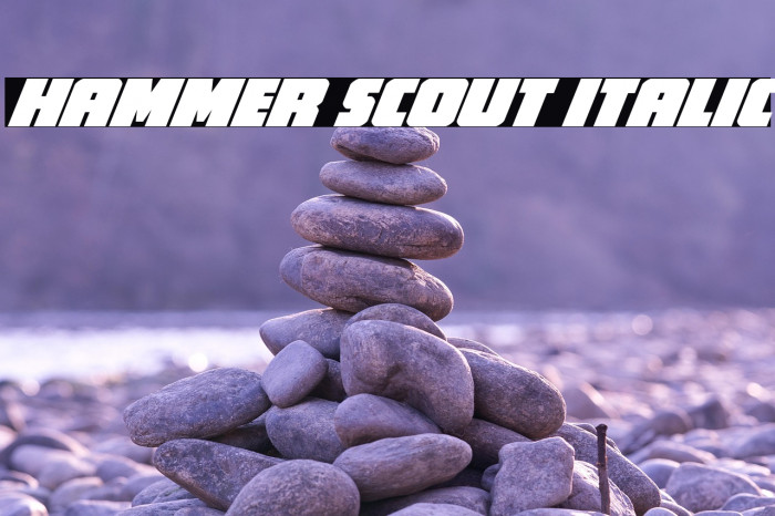 Hammer Scout Italic Example 2