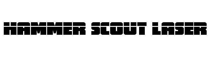 Hammer Scout Laser  font caratteri gratis