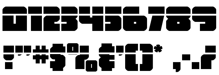 Hammer Scout Laser Font OTHER CHARS