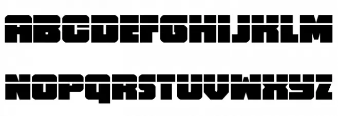Hammer Scout Laser Font UPPERCASE