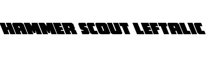 Hammer Scout Leftalic  Free Fonts Download