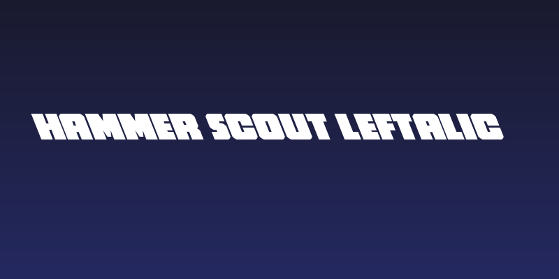 Hammer Scout Leftalic Social Header