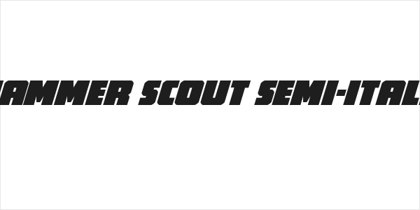 Hammer Scout Semi-Italic Logo