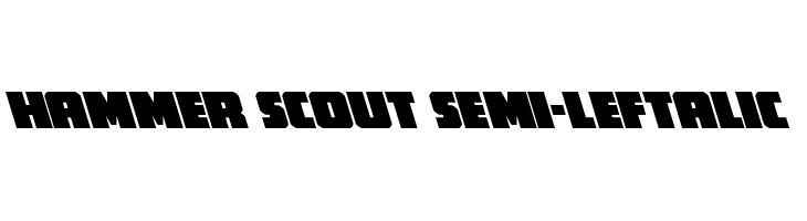 Hammer Scout Semi-Leftalic  नि: शुल्क फ़ॉन्ट्स डाउनलोड