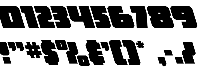 Hammer Scout Semi-Leftalic Font OTHER CHARS