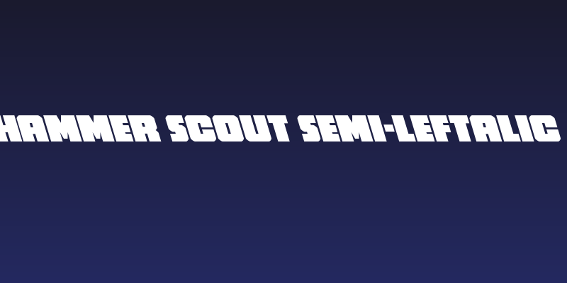 Hammer Scout Semi-Leftalic Social Header