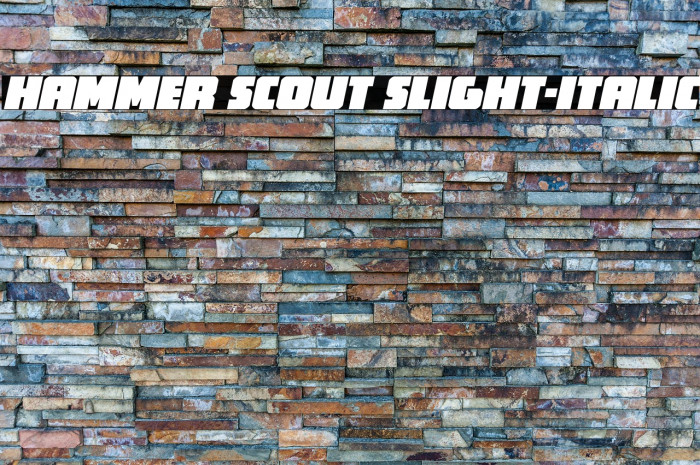Hammer Scout Slight-Italic Example 2