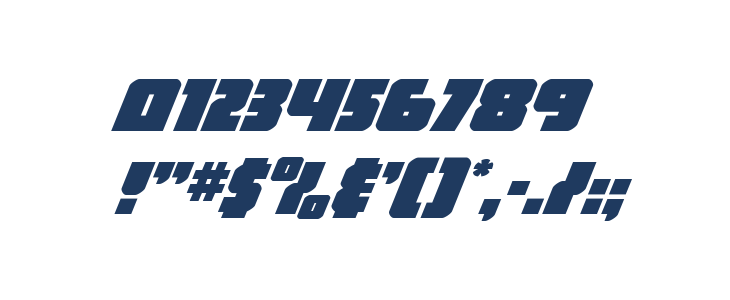 Hammer Scout Spaced Italic Other Characters
