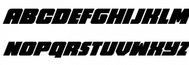 Hammer Scout Spaced Italic Font Litere mari