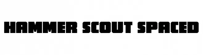 Hammer Scout Spaced  नि: शुल्क फ़ॉन्ट्स डाउनलोड