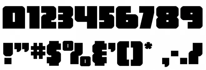 Hammer Scout Spaced Font OTHER CHARS