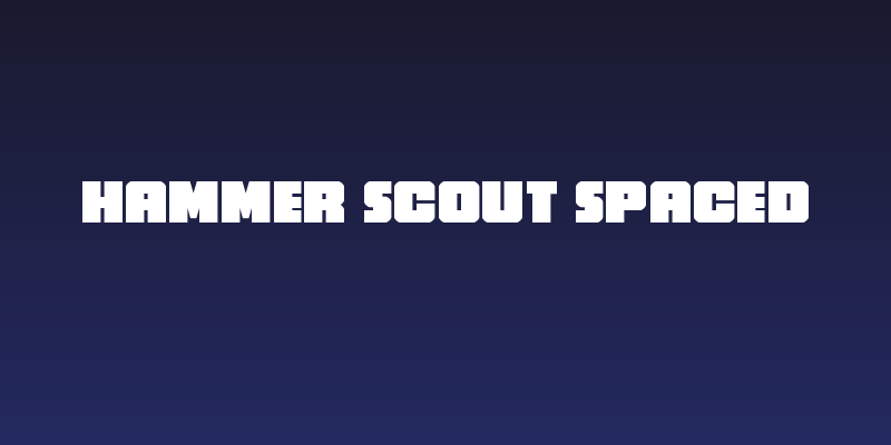 Hammer Scout Spaced Social Header