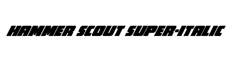 Hammer Scout Super-Italic  Frei Schriftart Herunterladen