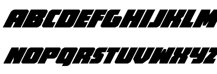 Hammer Scout Super-Italic Font LOWERCASE