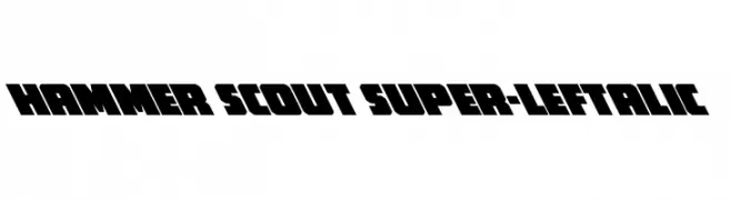 Hammer Scout Super-Leftalic  Descarca Fonturi Gratis