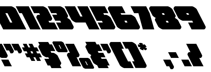 Hammer Scout Super-Leftalic Font OTHER CHARS