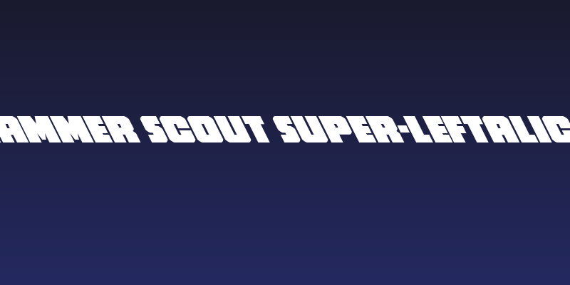 Hammer Scout Super-Leftalic Social Header