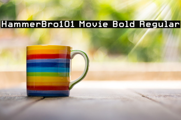 HammerBro101 Movie Bold Regular Fonte examples