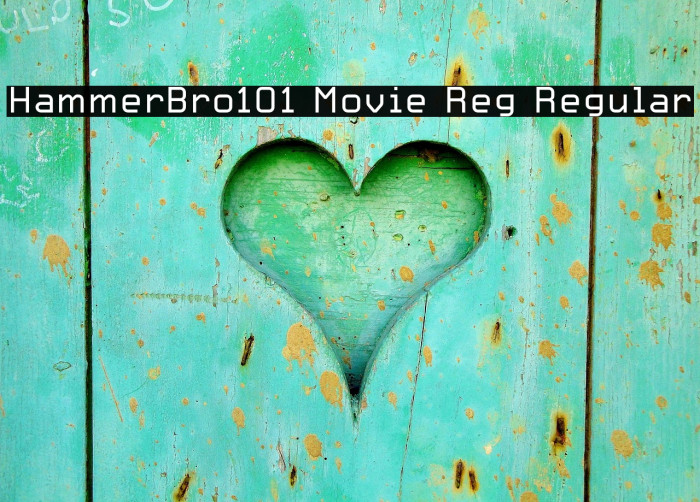 HammerBro101 Movie Reg Regular Font examples