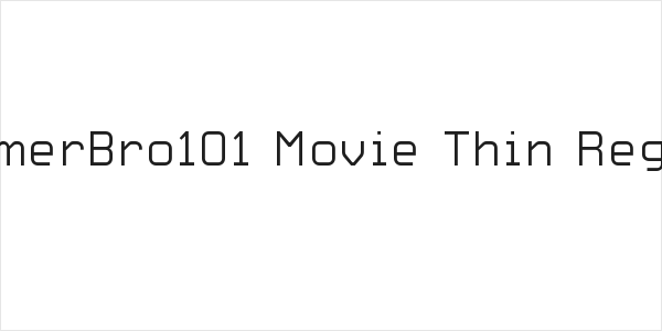 HammerBro101 Movie Thin Regular Logo