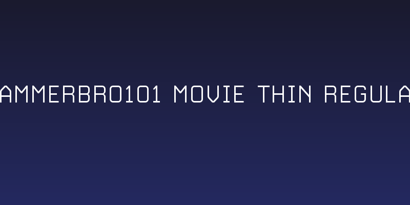 HammerBro101 Movie Thin Regular Social Header