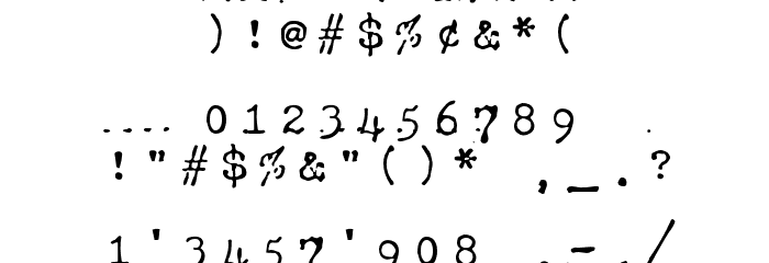 HammerKeys Font OTHER CHARS