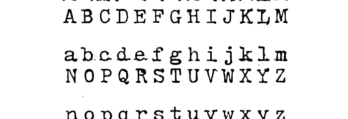 HammerKeys Font LOWERCASE