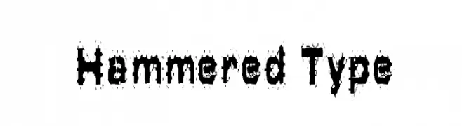 Hammered Type  baixar fontes gratis