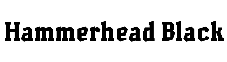 Hammerhead Black Font