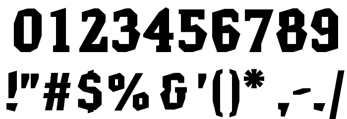 Hammerhead Black Font OTHER CHARS
