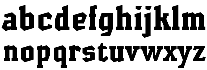 Hammerhead Black Font LOWERCASE