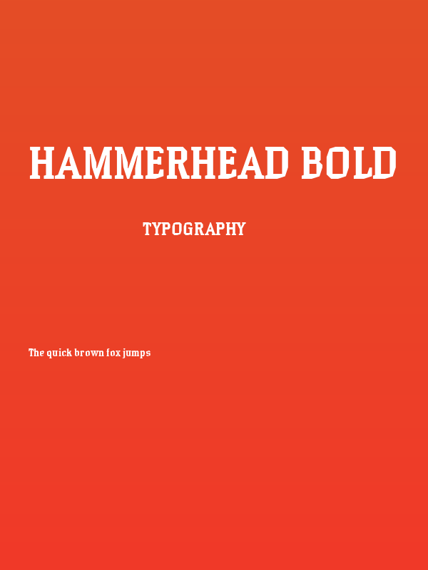 Hammerhead Bold Poster