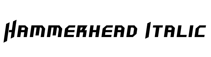 Hammerhead Italic  les polices de caractères gratuit tlcharger