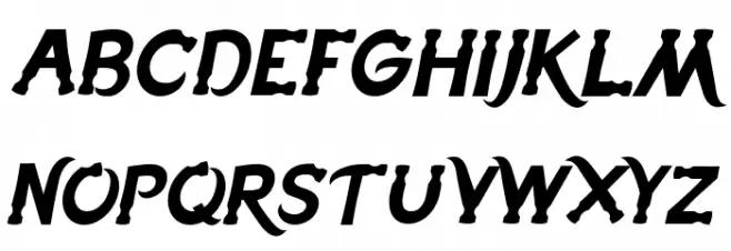 Hammerhead Italic Fonte MAIÚSCULAS
