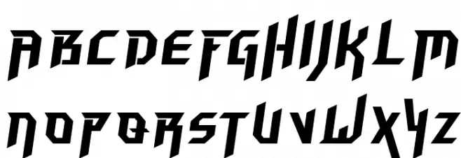 Hammerhead Italic Шрифта ВЕРХНИЙ