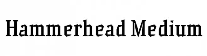 Hammerhead Medium  Fuentes Gratis Descargar
