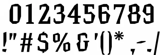 Hammerhead Medium Font OTHER CHARS
