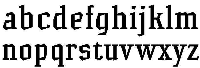 Hammerhead Medium Font LOWERCASE