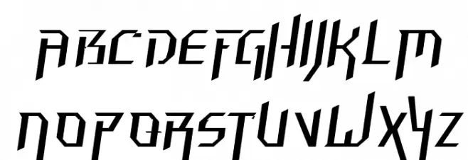 Hammerhead  Thin Italic Fonte MAIÚSCULAS