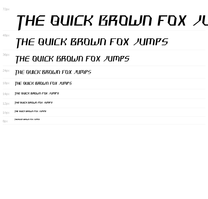 Hammerhead  Thin Italic Waterfall