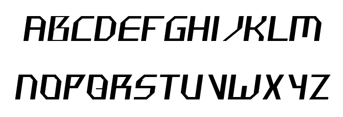 Hammerhead Thin Italic Font LOWERCASE