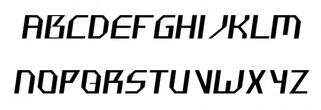 Hammerhead  Thin Italic फ़ॉन्ट लोअरकेस