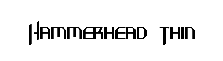 Hammerhead  Thin  font caratteri gratis