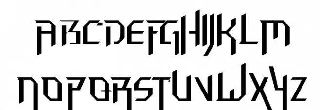 Hammerhead Thin Шрифта ВЕРХНИЙ