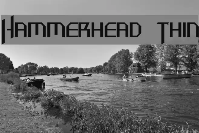 Hammerhead  Thin Font examples
