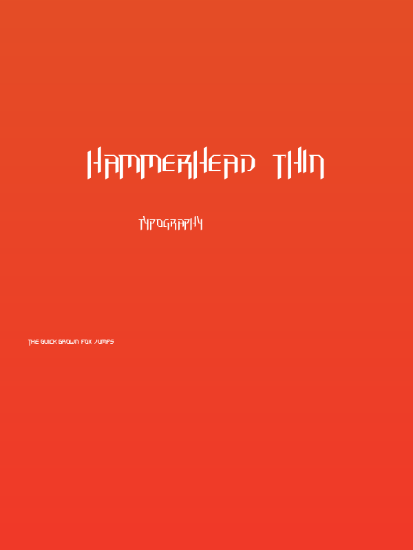 Hammerhead  Thin Poster